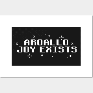 Aroallo Joy Exists - Aromantic Allosexual Pride Pixel Art (lite) Posters and Art